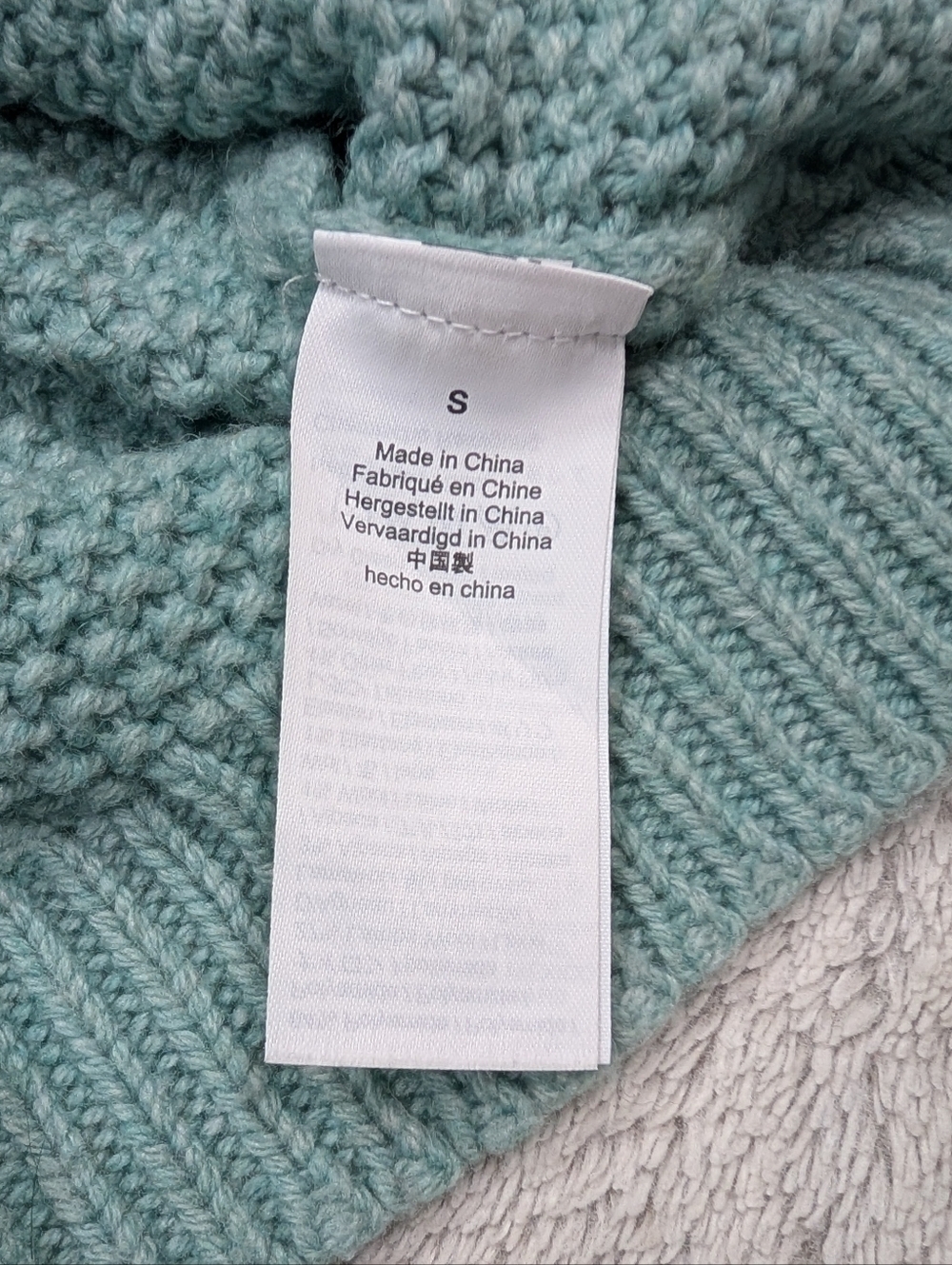 J. Crew Sweater Womens S Blue Aqua Fair Isle Zigzag Knit Wool Alpaca Casual - Picture 7 of 10